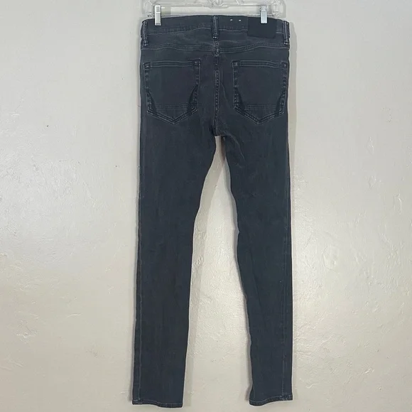 All Saints Dark Gray Slim Straight Jeans - Picture 2 of 4